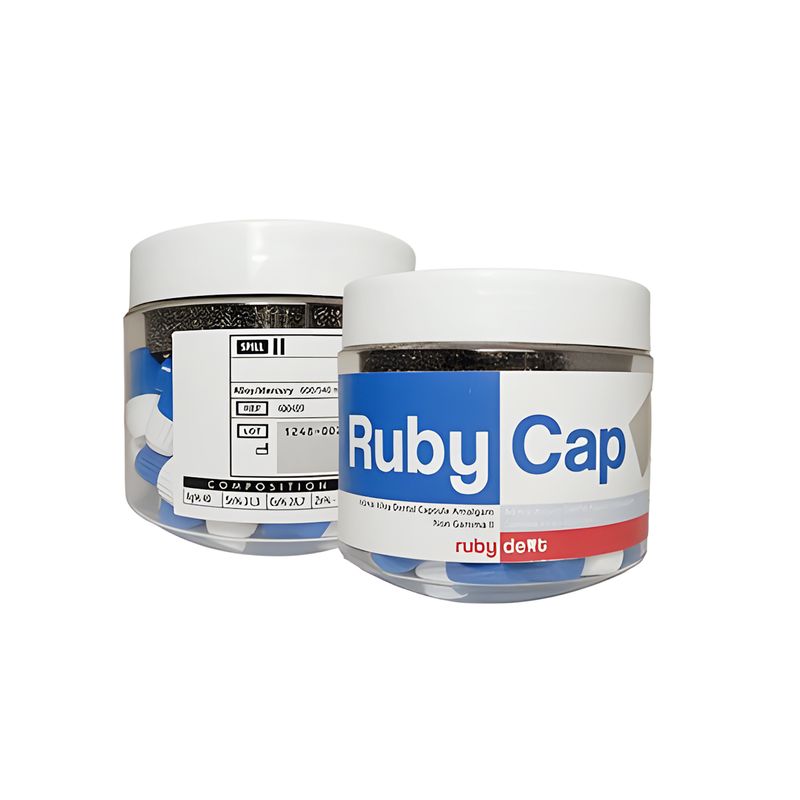 آمالکپ دو واحدی  اینسی دنتال مدل ruby cap بسته 50 عددی