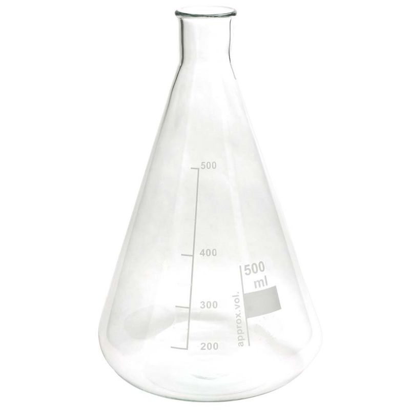 ارلن آزمایشگاه مدل erlenmeyer ظرفیت 500 میلی لیتر