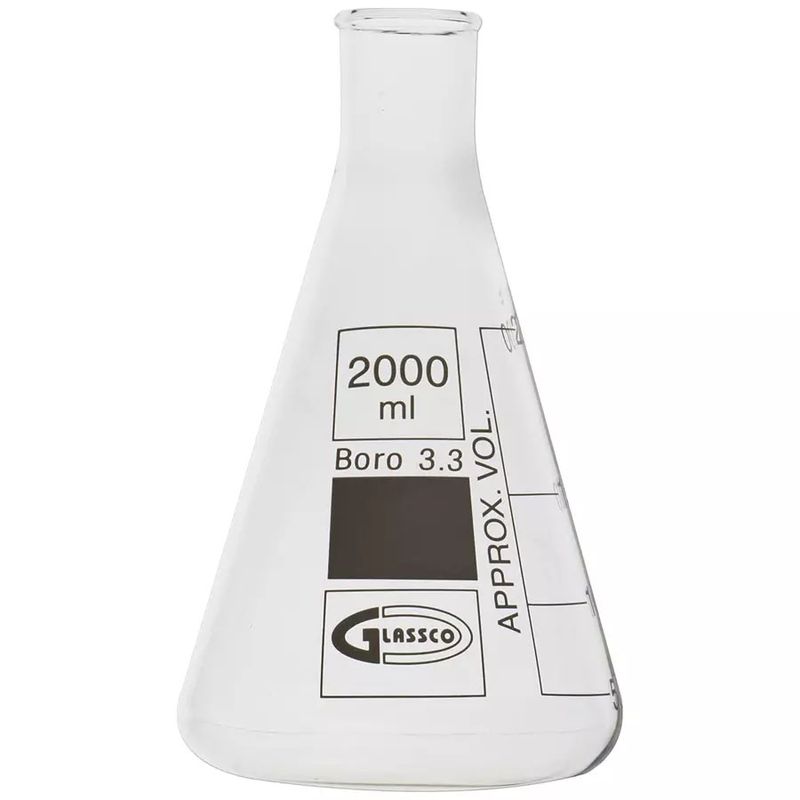 ارلن آزمایشگاهی گلاسکو کد ml 2000 حجم 2000 میلی لیتر