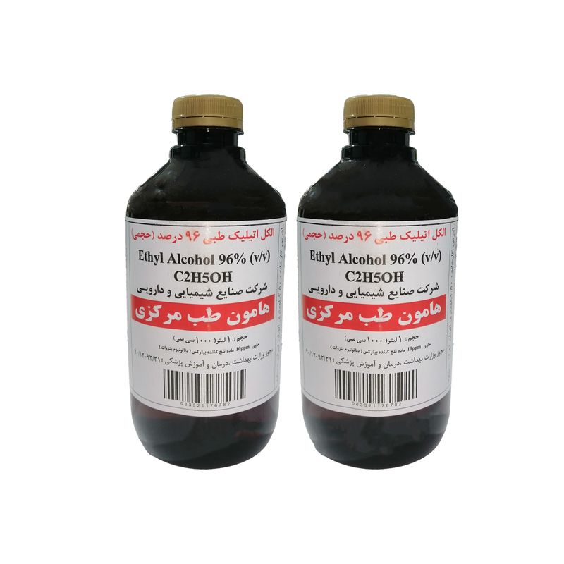 الکل طبی هامون طب مرکزی مدل tb 2 حجم 1000 میلی لیتر مجموعه 2 عددی