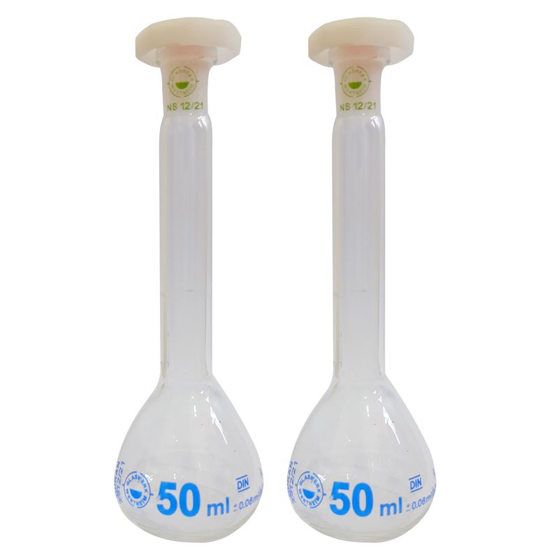بالن آزمایشگاهی مدل ژوژه ظرفیت 50 میلی لیتر مجموعه 2 عددی