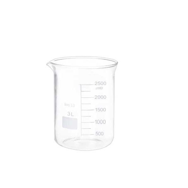 بشر آزمایشگاه مدل beaker ظرفیت 3000 میلی لیتر