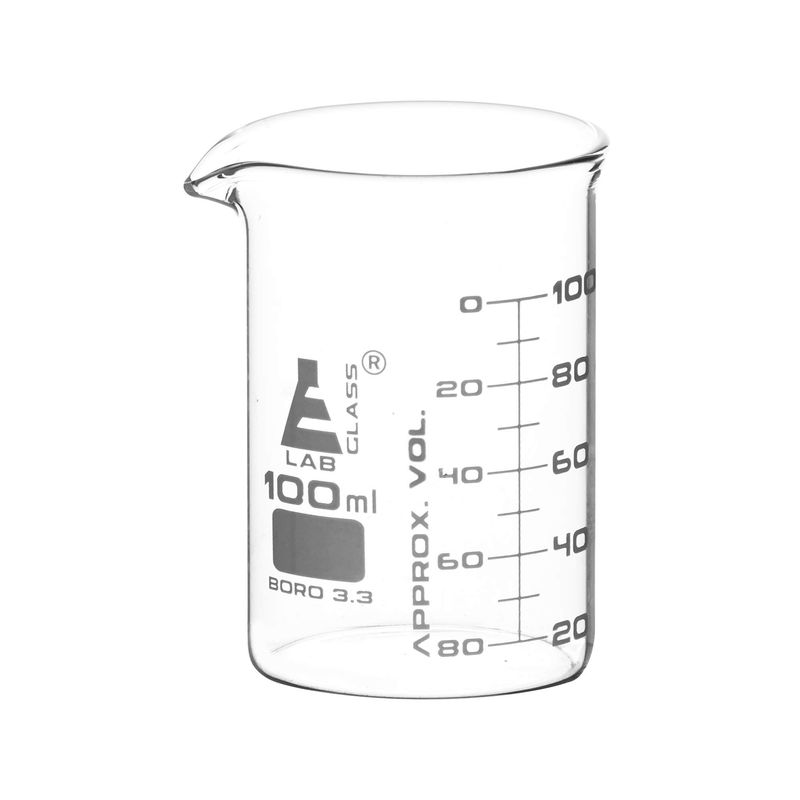 بشر آزمایشگاه مدل lfbeaker ظرفیت 100 میلی لیتر