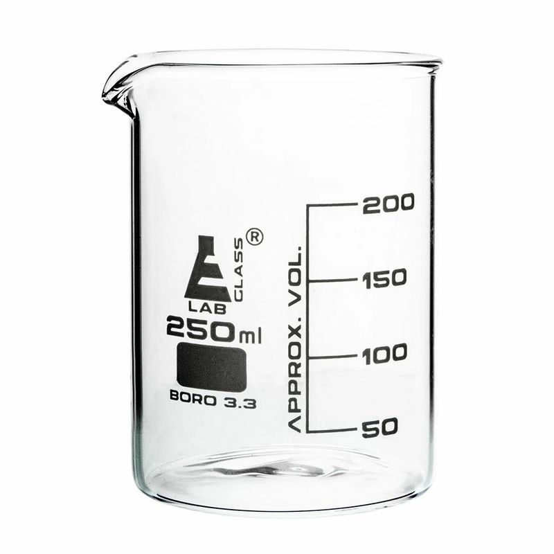 بشر آزمایشگاه مدل lfbeaker ظرفیت 250 میلی لیتر