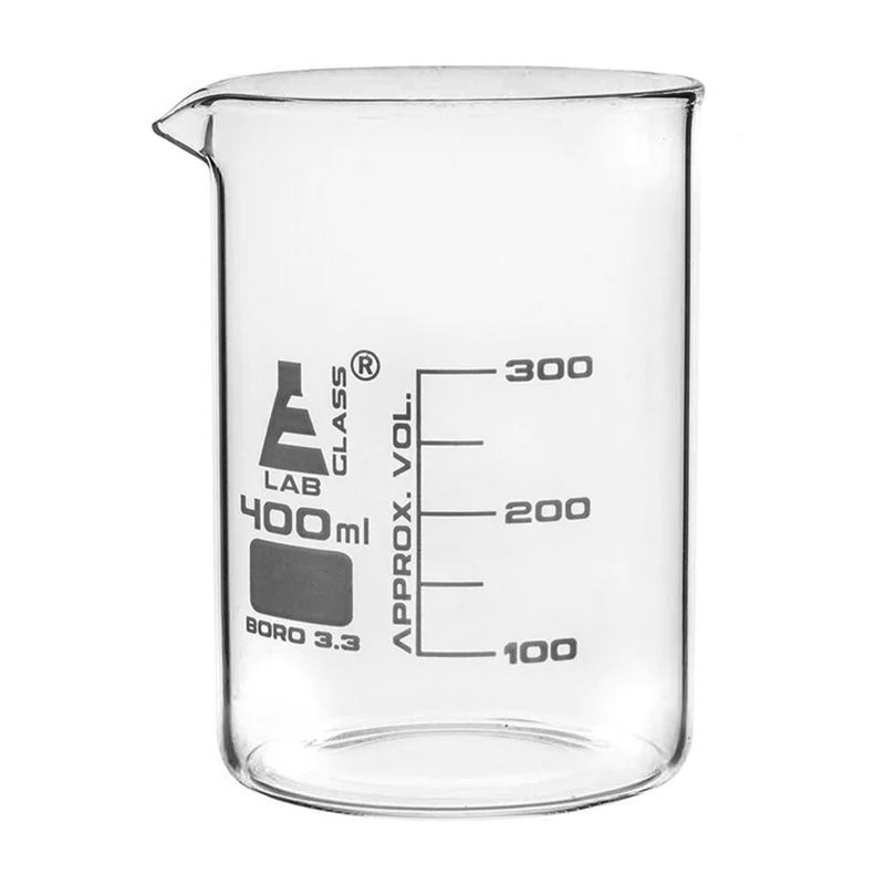 بشر آزمایشگاه مدل lfbeaker ظرفیت 400 میلی لیتر
