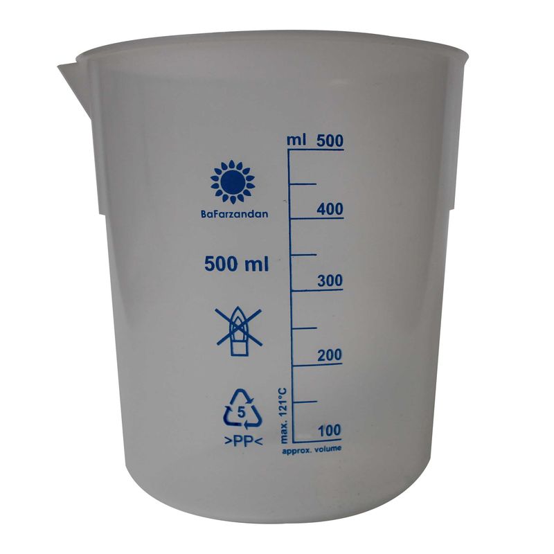 بشر آزمایشگاهی مدل conical ظرفیت 500 میلی لیتر