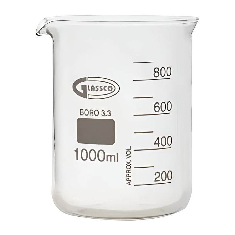 بشر آزمایشگاهی گلاسکو مدل pyrex ظرفیت 1000 میلی لیتر
