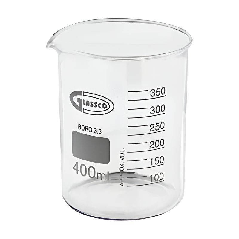 بشر آزمایشگاهی گلاسکو مدل pyrex ظرفیت 400 میلی لیتر