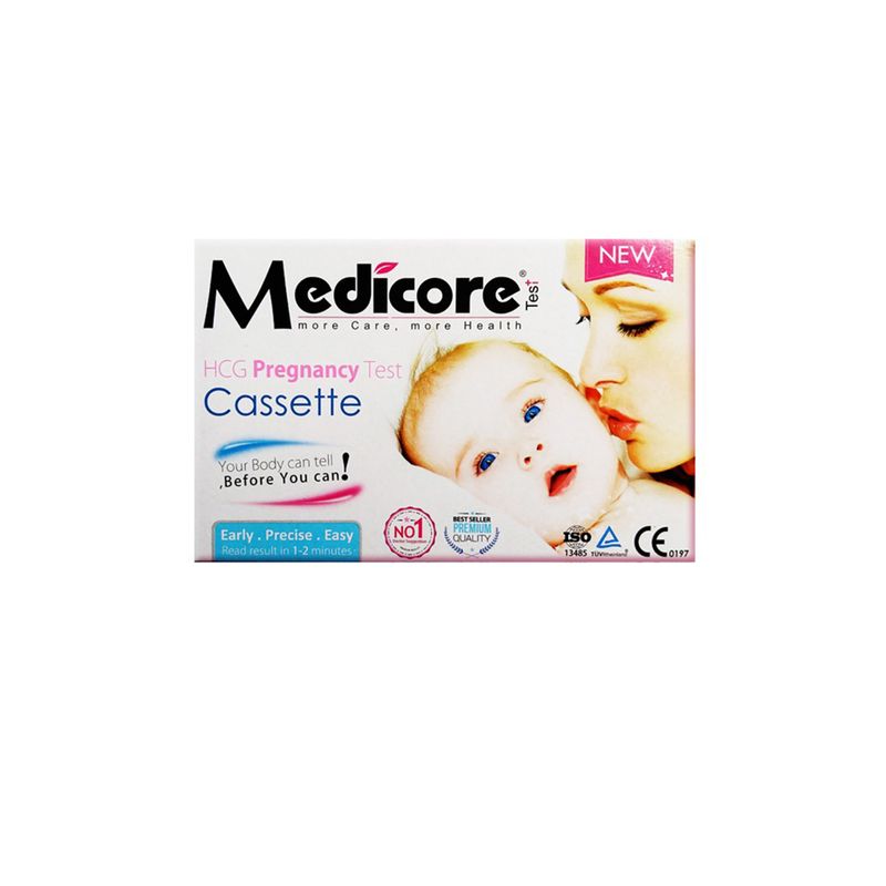 تست بارداری بی بی چک medicore مدل cassette ۹۹.۸٪