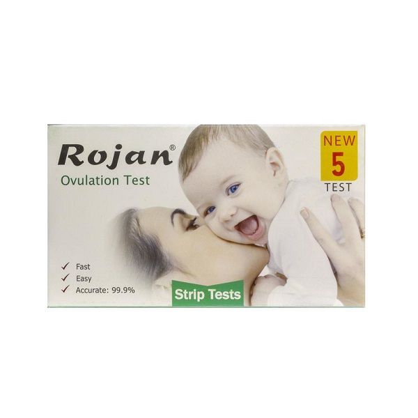 تست تخمک گذاری روژان مدل strip بسته 5 عددی