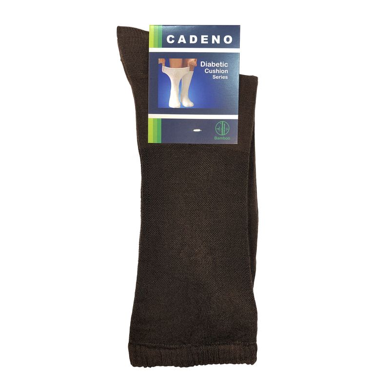 جوراب دیابت کادنو مدل cadq رنگ قهوه‌ای
