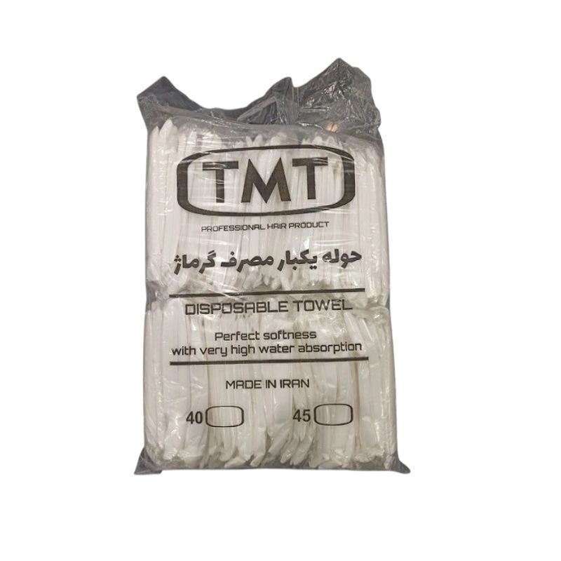 حوله یکبار مصرف تی ام تی مدل گرماژ مجموعه 100 عددی