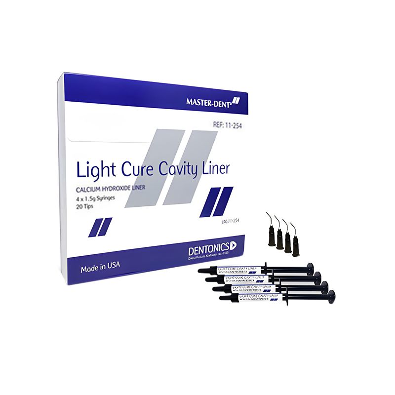 دایکال نوری مستر دنت cavity liner lc مقدار 1.5 گرم مجموعه 4 عددی