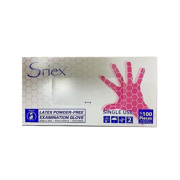 دستکس لاتکس سریکس مدل 01s سایز اسمال بسته 100 عددی