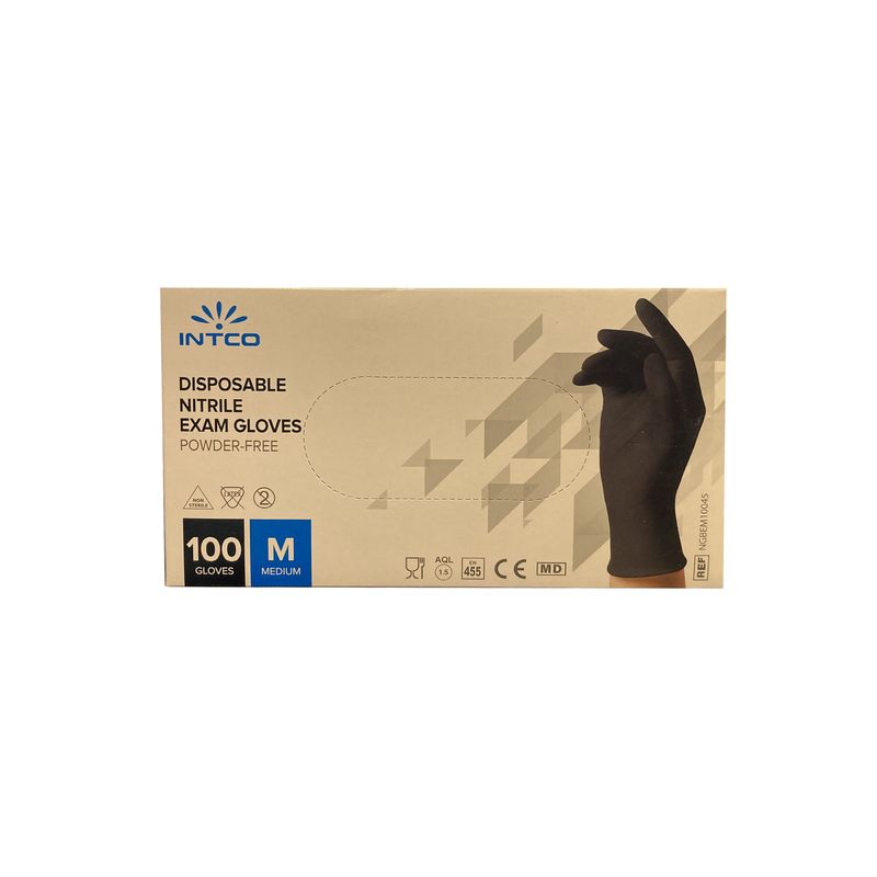 دستکش طبی اینتکو مدل m070 سایز مدیوم بسته 100 عددی