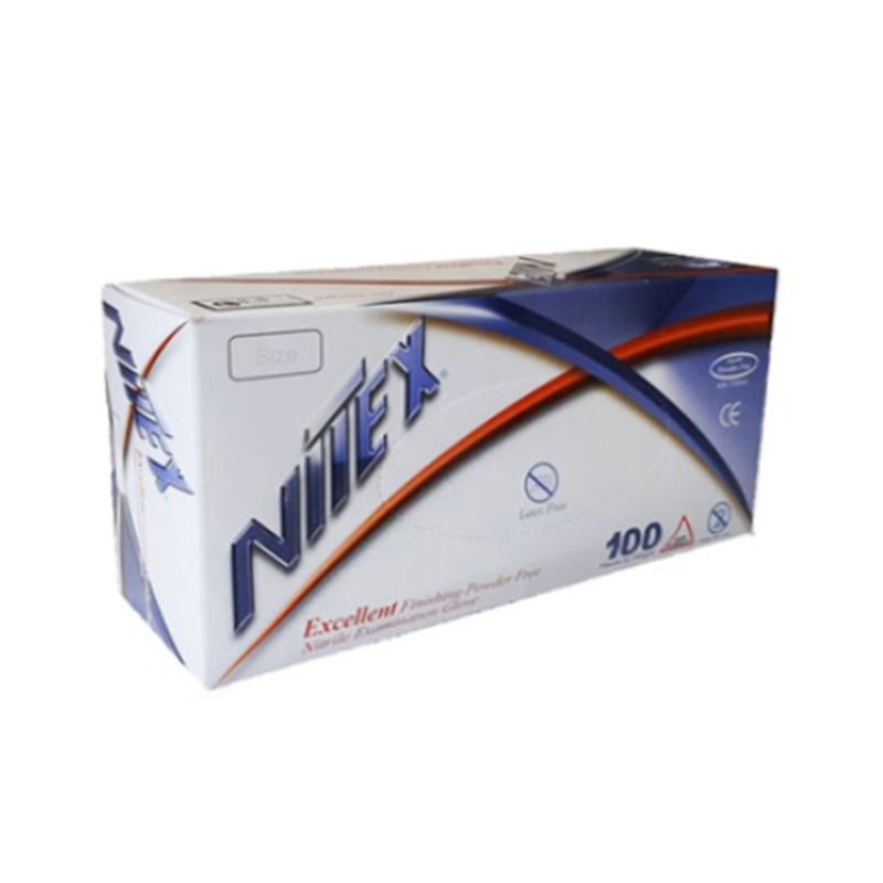 دستکش طبی نیتکس مدل 01 سایز مدیوم 20 بسته 100 عددی
