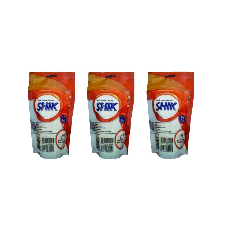 دستکش لاتکس شیک مدل dl103 سایز لارج بسته 3 عددی