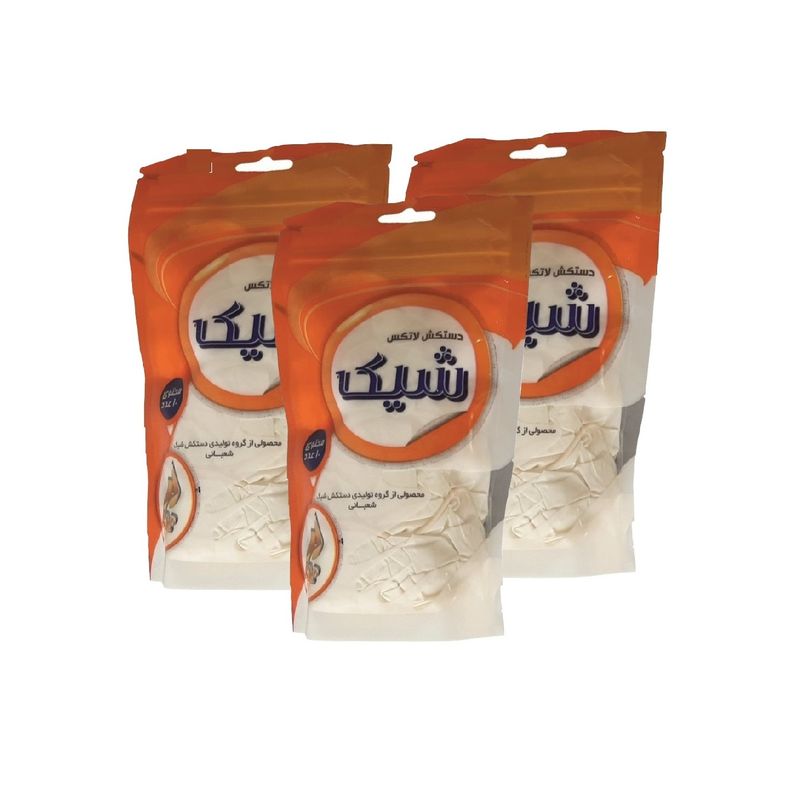 دستکش لاتکس شیک کد m30 سایز مدیوم مجموعه 3 عددی