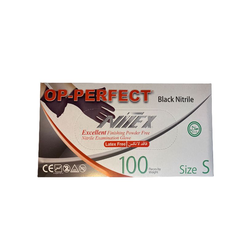 دستکش نیتریل نیتکس مدل 001s سایز اسمال 20 بسته 100 عددی
