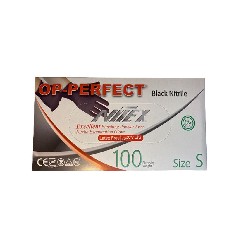 دستکش نیتریل نیتکس مدل 001s سایز اسمال بسته 100 عددی
