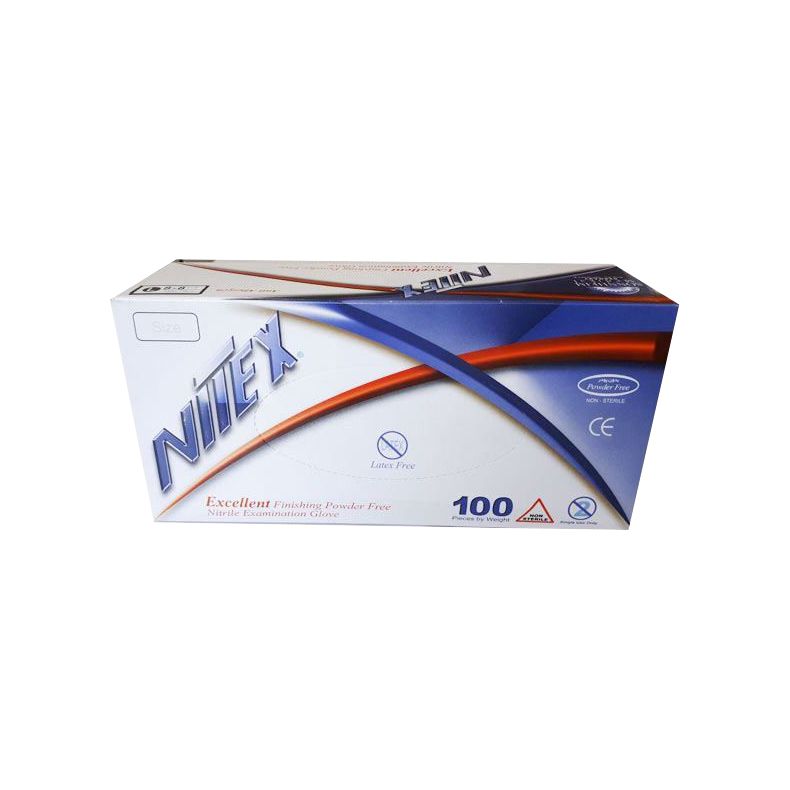 دستکش نیتریل نیتکس مدل 01 سایز xs بسته 100 عددی