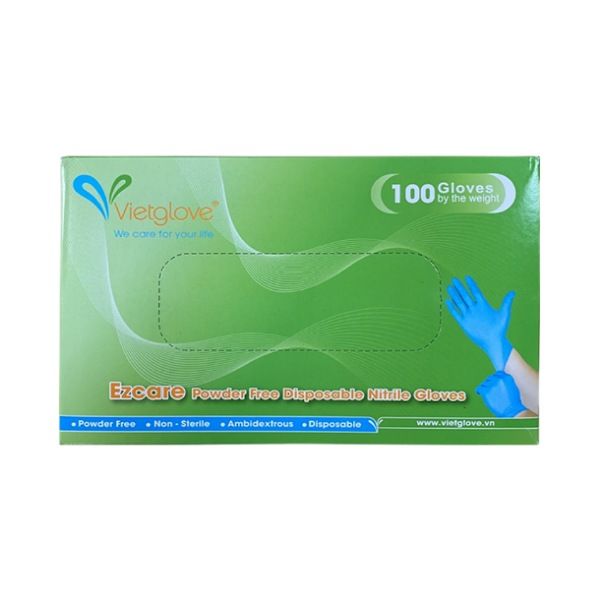 دستکش نیتریل ویت گلاو مدل 01l سایز لارج بسته 100 عددی