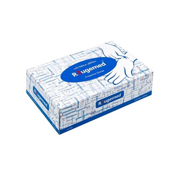 دستکش وینیل رژمد مدل 01l سایز لارژ بسته 50 عددی