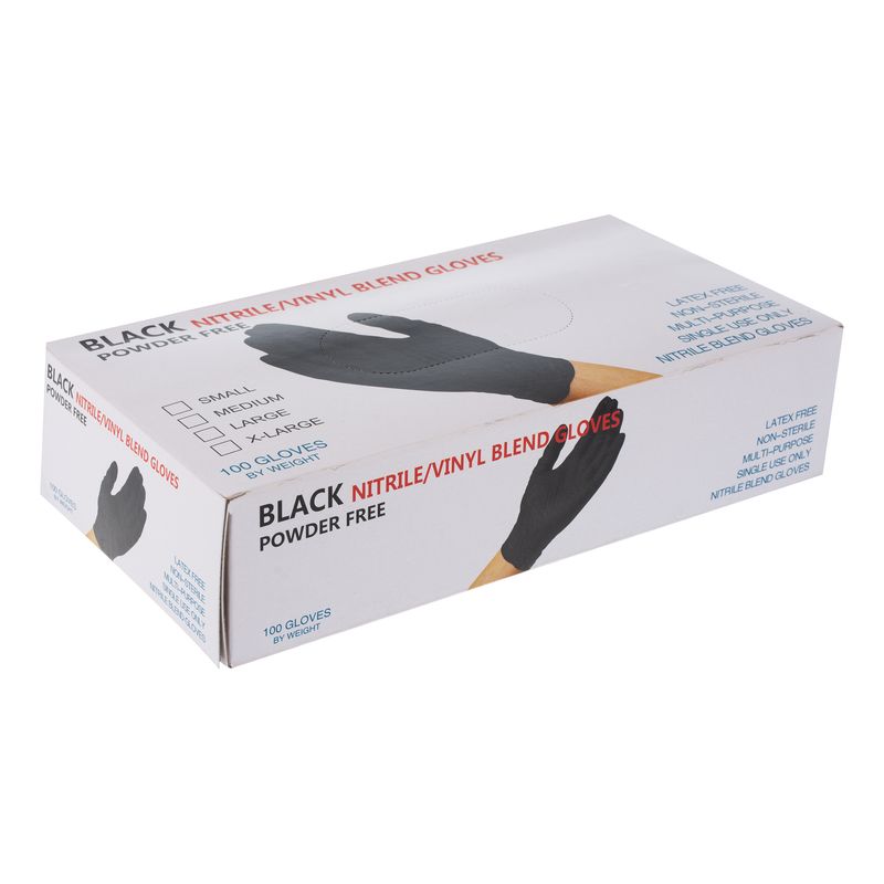 دستکش وینیل غیر پودری مدل s002 سایز بزرگ (l) بسته 100 عددی