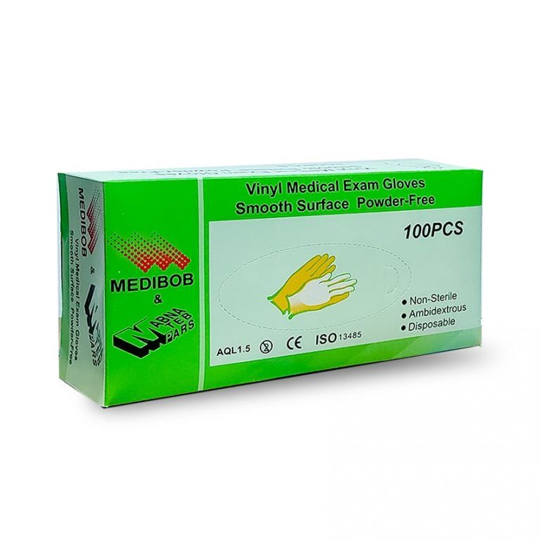 دستکش وینیل مدیبوب مدل 01s سایز اسمال بسته 100 عددی