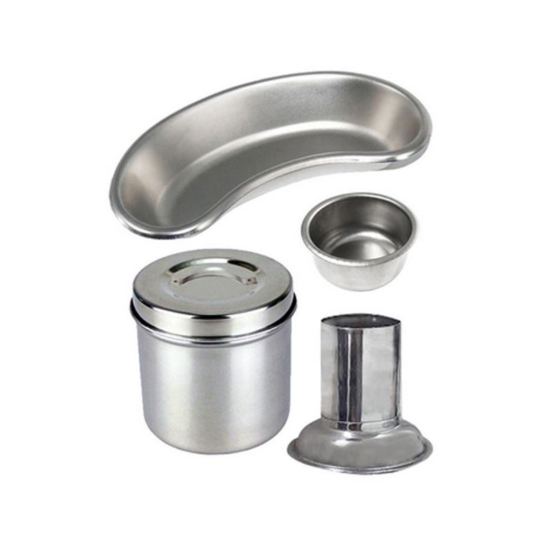 رسیور پزشکی و جای آبسلانگ و جا پنبه ایی و گالی پالت مدل sa4 1 مجموعه 4 عددی