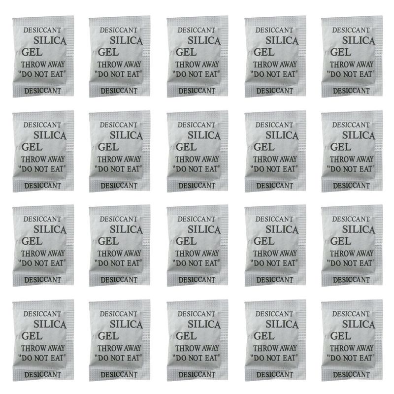 رطوبت گیر سیلیکا ژل مدل rh2 وزن 1 گرم بسته 20 عددی