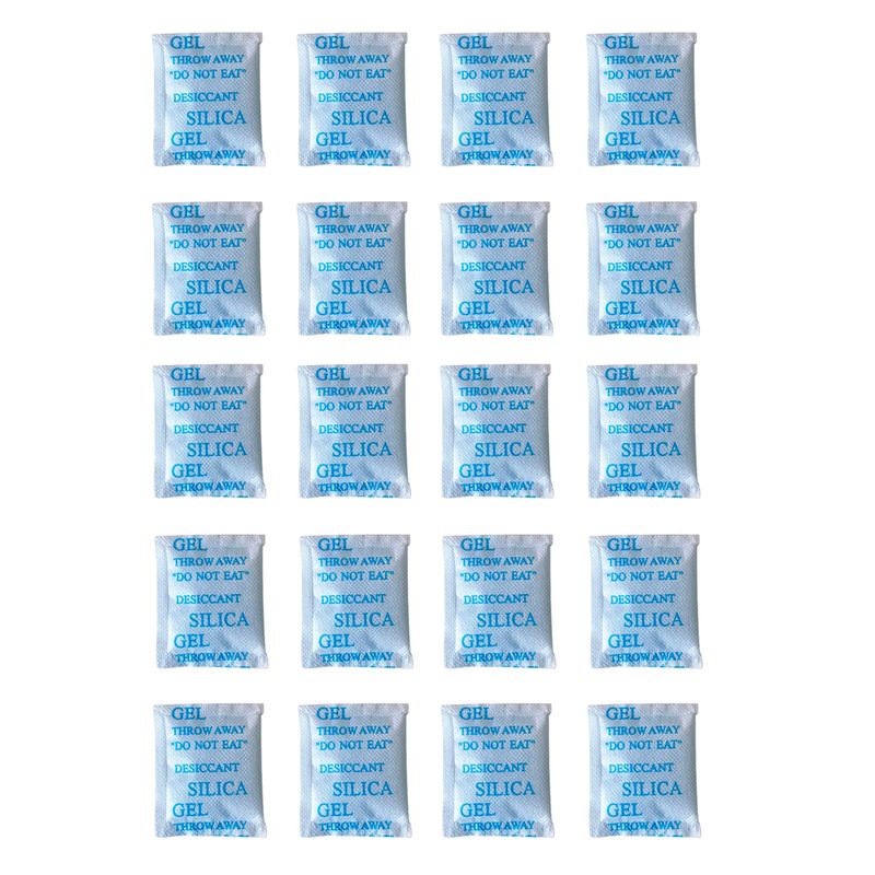 رطوبت گیر سیلیکاژل مدل rh4 وزن 1 گرم بسته 20 عددی