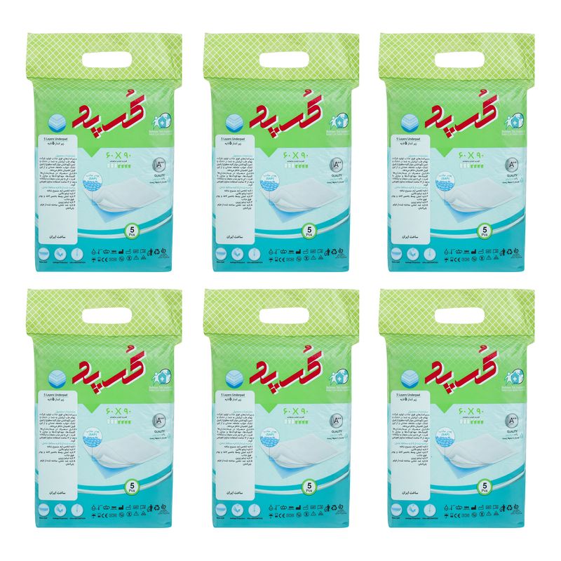 زیر انداز بیمار کرپد مدل 60905 بسته 6 عددی