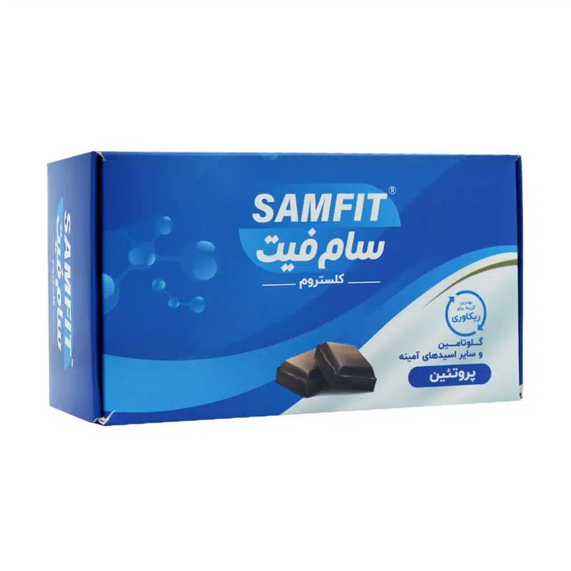 ساشه کلستروم با طعم شکلات سام فیت   بسته 15 عددی