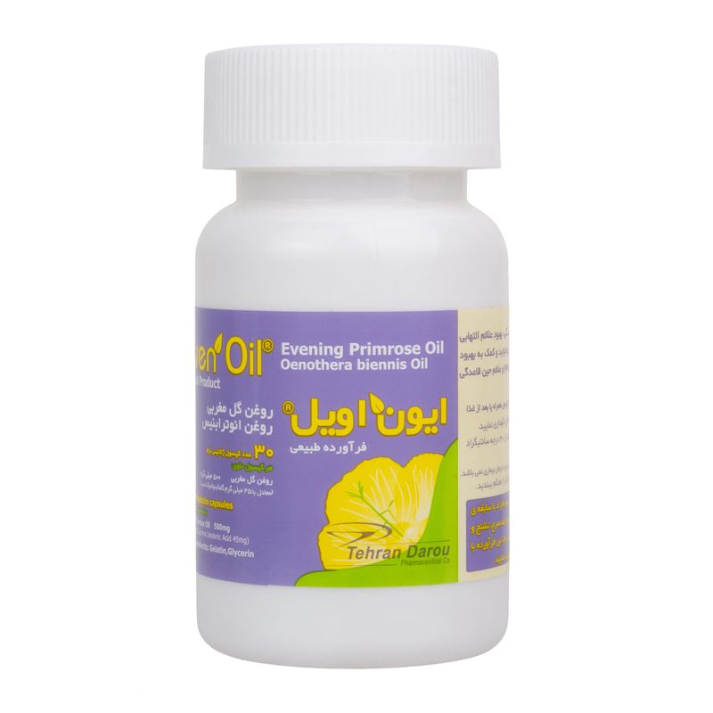 سافت ژل روغن گل مغربی تهران دارو 500 میلی گرم بسته 30 عددی