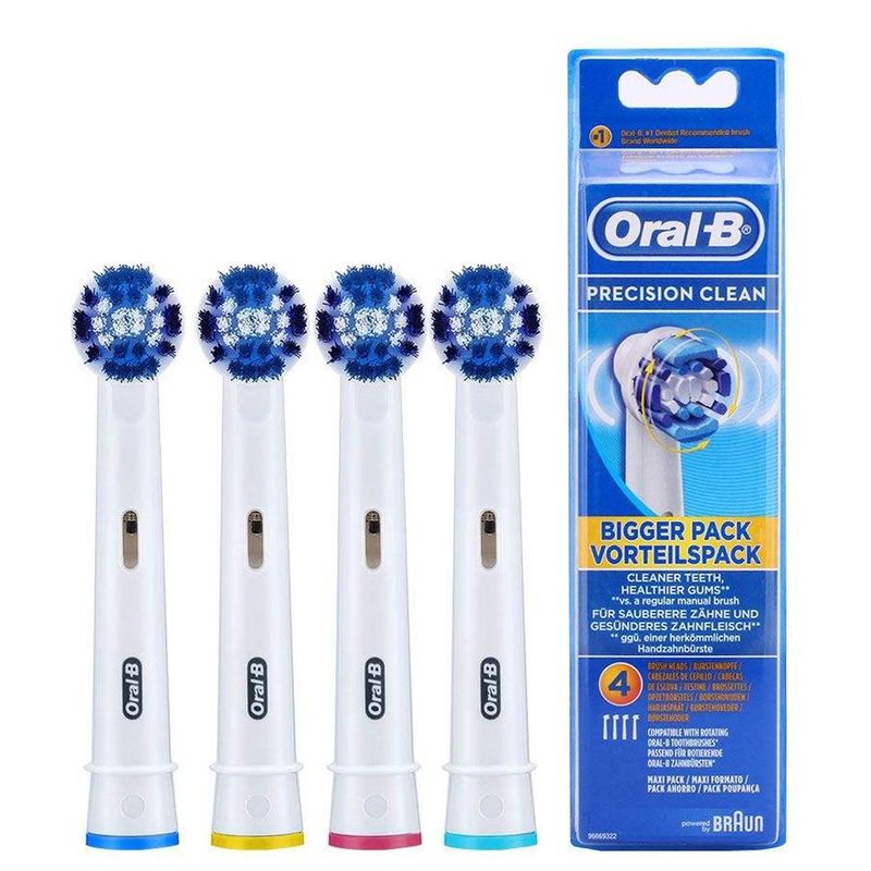 سری یدک مسواک برقی اورال  بی مدل precision clean بسته ۴ عددی