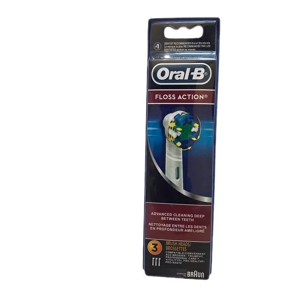 سری یدک مسواک برقی اورال بی مدل floss action بسته 3 عددی