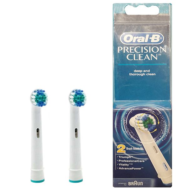 سری یدک مسواک برقی اورال بی مدل precision clean بسته 2 عددی