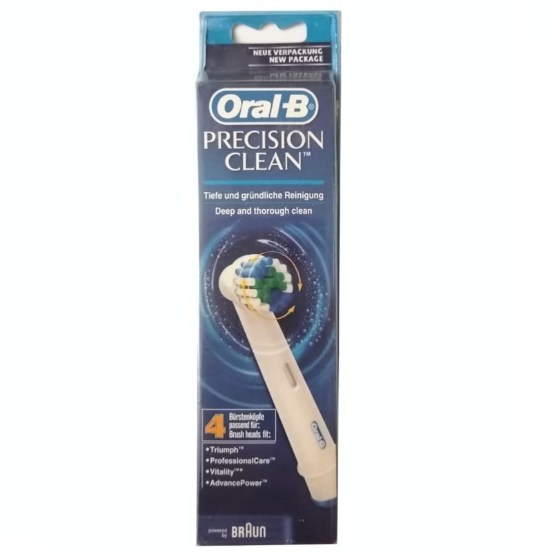 سری یدک مسواک برقی اورال بی مدل precision clean بسته 4 عددی
