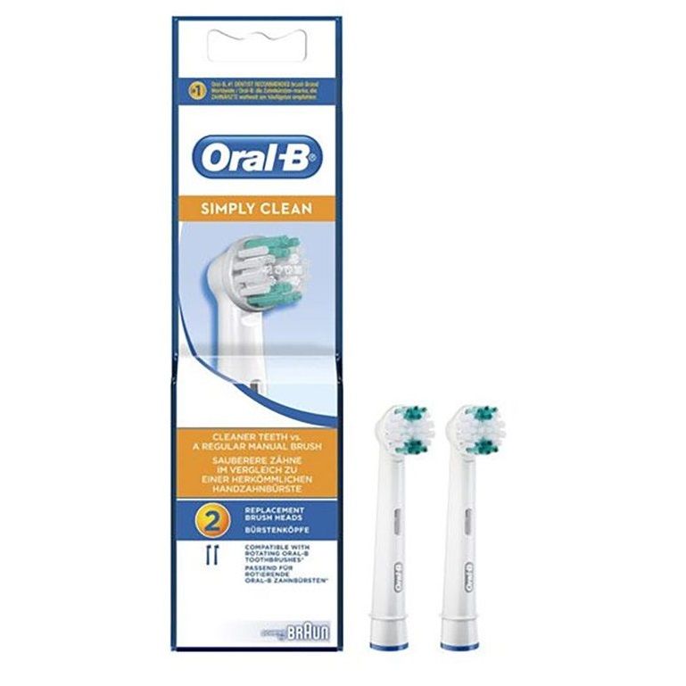 سری یدک مسواک برقی اورال بی مدل simply clean بسته دو عددی
