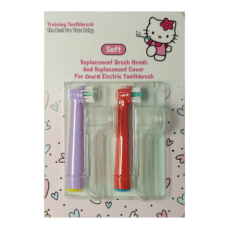 سری یدک مسواک برقی مدل kitty بسته 2 عددی