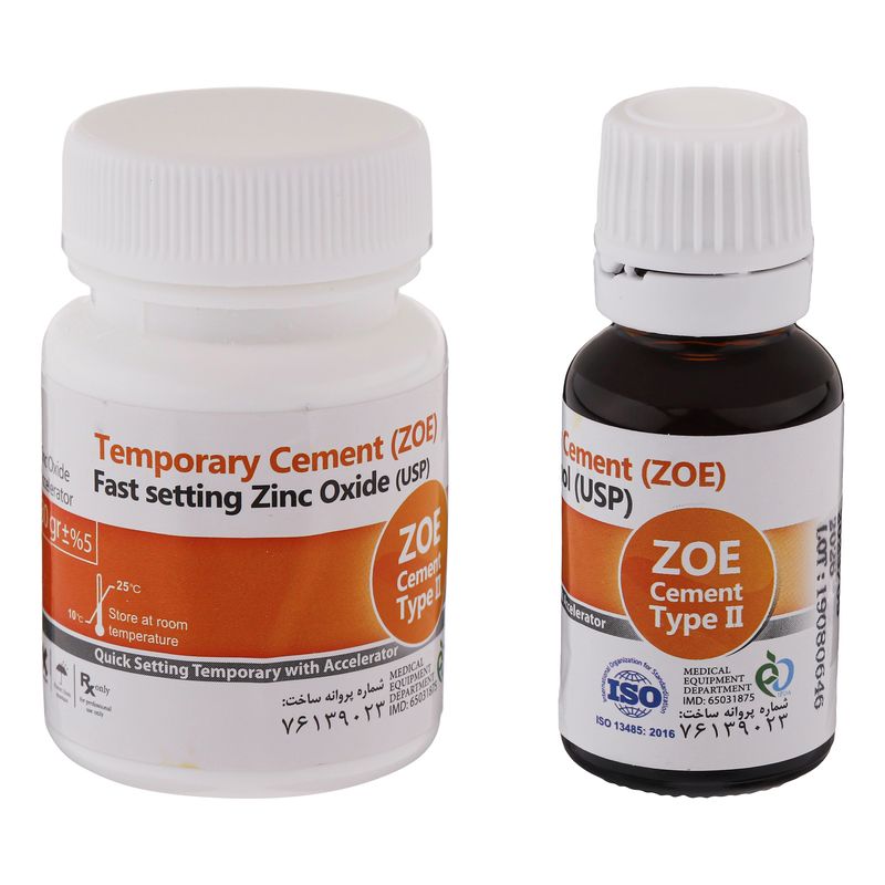 سمان زینک اکساید اوژنول مروابن مدل zoe type2 بسته 2 عددی