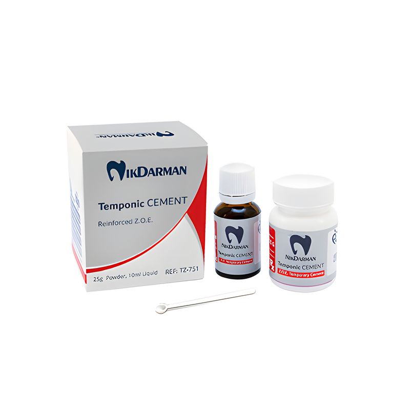 سمان موقت زینک اکساید اژنول نیک درمان مدل temponic وزن 25 گرم