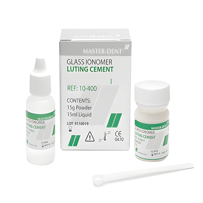سمان گلاس آينومر لوتينگ سلف کيور مستر دنت مدل glassionomer luting type 1 مقدار 15 گرم