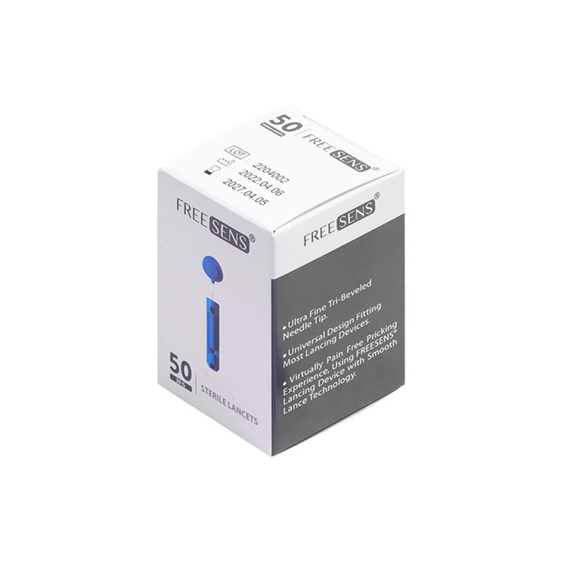 سوزن تست قند خون فری سنس مدل super soft بسته 50 عددی
