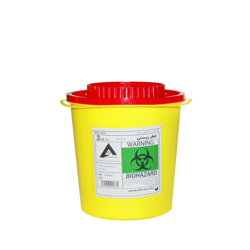 سیفتی باکس سرحد سلامت پارسیان مدل sc003000 ظرفیت 3000 میلی لیتر بسته 80 عددی