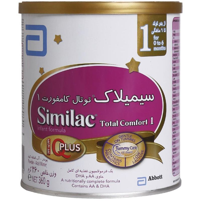 غذای کمکی کودک سیمیلاک توتال کامفورت 1 ابوت وزن 360 گرم