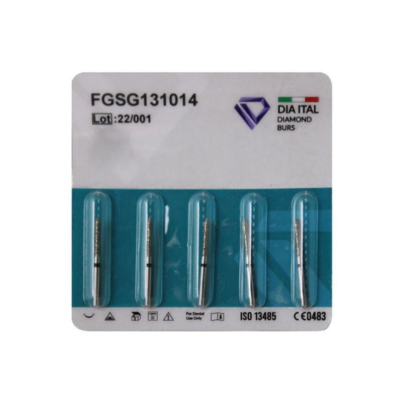 فرز الماسی دیا ایتالیا مدل cylinder pointed l 131 سایز 014 بسته 5 عددی
