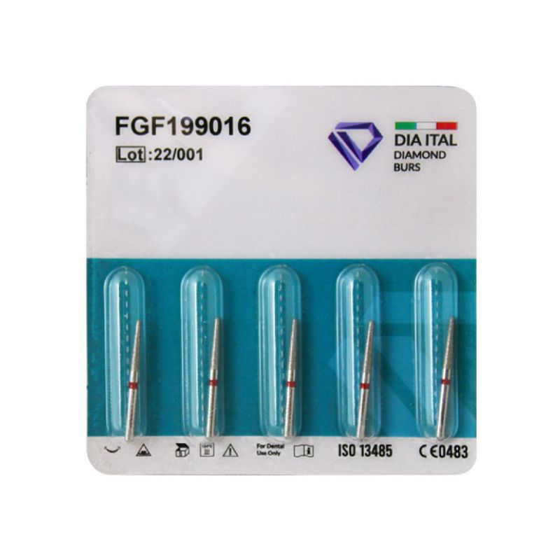 فرز الماسی دیا ایتالیا مدل round end tapers 199 سایز 018 بسته 5 عددی