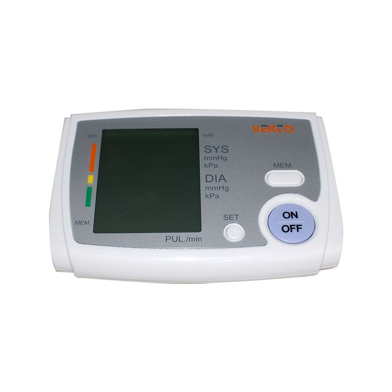 فشارسنج دیجیتال بازویی وکتو مدل pg 800b5 1s با تکنولوژی نوسان‌سنجی مناسب بازو 22 تا 32 سانتی‌متر منبع تغذیه برق و باتری هشدار باتری ضعیف و اشتباه بستن بازوبند همراه با آداپتور و کیف